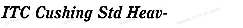 ITC Cushing Std Heav字体转换